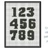 Numbers cross stitch pattern