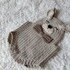 Crochet Pattern Romper Bunny for baby, sizes Newborn to 12 months,