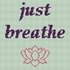 Kreuzstichvorlage "just breathe" zum Durchatmen und Entspannen sticken, PDF