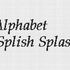 Kreuzstichvorlage Alphabet "Splish Splash", Stickschrift für Wunschtexte