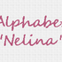 Kreuzstichvorlage Alphabet Nelina als PDF Download für deine Wunschtexte