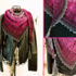 Crochet Pattern Flat Triangular Scarf "Dione"