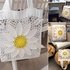 Tasche Shopper Einkaufsnetz Große Blume - dekorativ und vielseitig