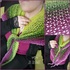 Triangular Scarf "Wild Wine"