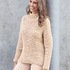 Strickanleitung: Beiger Pulli mit schräglaufendem Halbpatent