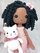 Crochet pattern doll Amigurumi doll Layla and Cat English,Français,Español