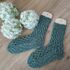 Socken mit Gittermuster in Gr. 40