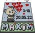 Häkelmuster * HELLO BABY - PANDA * Grafik für C2C/mini c2c Decke