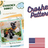 Gardener Donkey Crochet Pattern. Animal Crochet Pattern