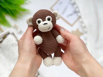 Amigurumi crochet pattern Safari Monkey