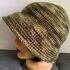 crochet bucket hat pattern, one size, camouflage, easy beginner