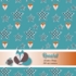 Digital Papier nahtlos Motiv Fuchs Sterne Scrapbooking Wallpaper blue