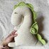 Crochet Pattern Decorative Pillow Dinosaur for the Baby's Room