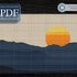 Mountains Sunset > Cross Stitch Pattern PDF