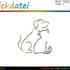 Stickdatei "Tierliebe - Hund - Katze"