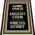 GAME OVER - INSERT COIN - PRESS START - patter for c2c crochet blanket