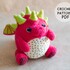 Crochet fruit dragon pattern