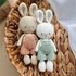 PDF Anleitung baby Hase Lio mit Latzhose amigurumi häkeln