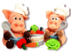 Crochet Pattern "Funny Farm Heroes" Pig Rambo the vegan chef