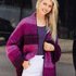 Strickanleitung: Oversize-Jacke in Aubergine, Pink, Beere und Fuchsia