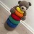 Stacking toy, Ben the bear crochet tutorial