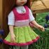 12-inch Dolls Dirndl Knitting Pattern