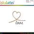 Stickdatei "Herz - love" - (DST, VP3, XXX, PES)