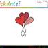 Stickdatei "Herzchen-Luftballons" - (DST, VP3, XXX, PES)