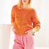 Strickanleitung: Pulli im zweifarbigem Patentmuster in Orange/Fuchsia