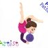 Gymnastic 7 Applique Crochet