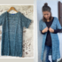 Long-Cardigan / Vest "Sea Blue" (8 sizes) for all seasons