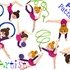 Gymnastic 1-8 Crochet Applique