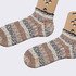 gestrickte Söckchen Toe up ergonomischer Übergang ab Ferse Rollrand Socken