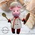 Citizens of Oinkville - Chef Henri - Crochet Pattern ONLY