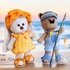 Summer clothes Teddy and Bunny. Crochet pattern