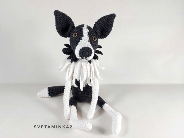 Crochet Border Collie Pattern Amigurumi Border Collie Dog Crochet Pattern