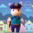 Citizens of Oinkville - Officer Oink - Crochet Pattern ONLY