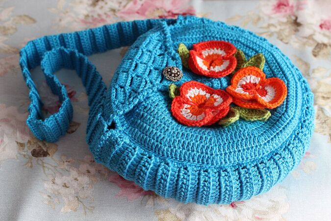 Crochet Round Bag Pattern Crochet Circle Bag Pattern - Etsy | Bag pattern,  Crochet market bag, Bags