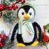 Crochet plush penguin pattern toy. Amigurumi penguin animal PDF