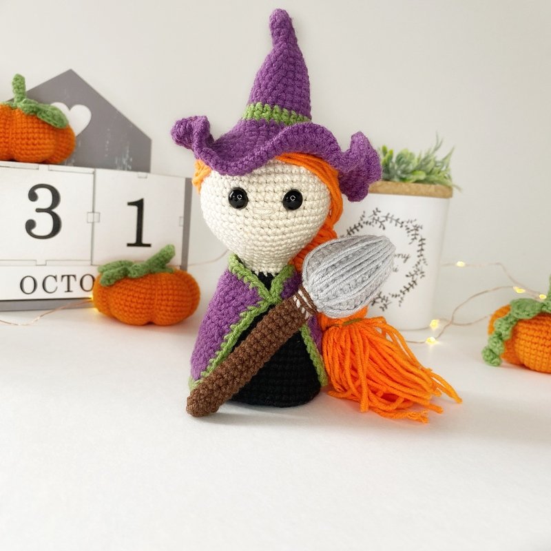 Crochet Witch Doll pattern. Amigurumi Witch Pattern PDF File. - Photos ...