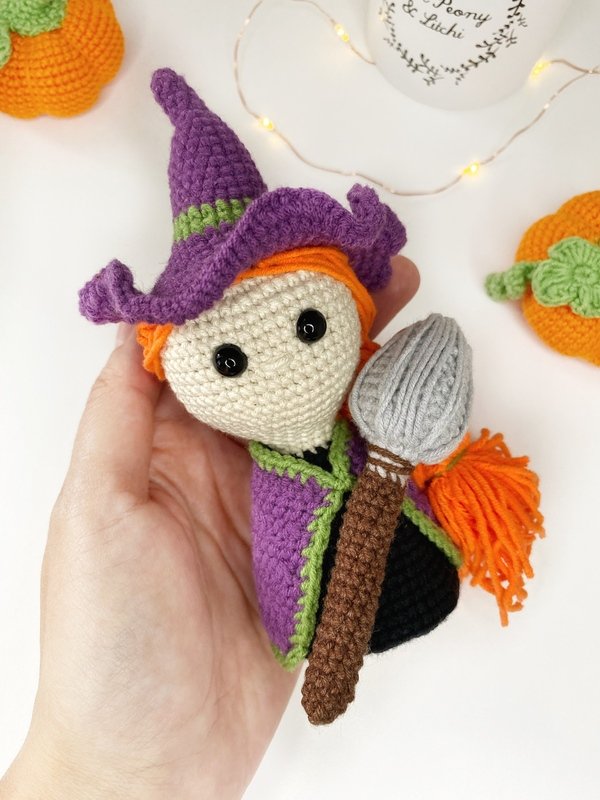 Crochet Witch Doll pattern. Amigurumi Witch Pattern PDF File. - Photos ...