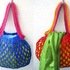 Netztasche aus Resten, Badetasche, Shopper, Tasche, Restefresser Wollfasten