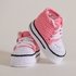 Crochet baby shoes pattern 0-3 months high top baby sneakers with stars b12