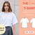 Sewing pattern oversized basic jersey t-shirt, oversized XS-XXXL easy