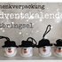 Schneemann Verpackung / Adventskalender / Mitbringsel