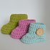 Crochet pattern simple baby booties, baby footwear, newborn sock shoes