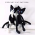 Crochet Cat Pattern Amigurumi Cat Pattern Black Cat Crochet Pattern