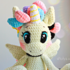 Bon-Bon the Unicorn Crochet Pattern Amigurumi stuffed baby toy (Pegas, Pony