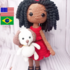 Crochet pattern doll Amigurumi doll Layla and Puppy