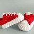 Crochet Pattern baby shoes booties 0-3 months, tennis sneakers 2 in 1